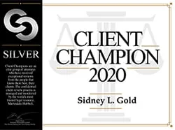 Silver Client Champion Award 2020